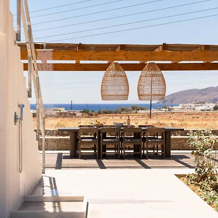 Villa Phoenix With Private Pool & Sea Views Near Naousa Ambelas