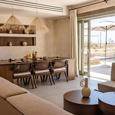 Villa Phoenix With Private Pool & Sea Views Near Naousa Ambelas