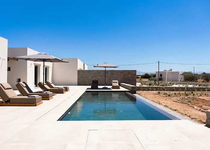 Villa Phoenix With Private Pool & Sea Views Near Naousa *