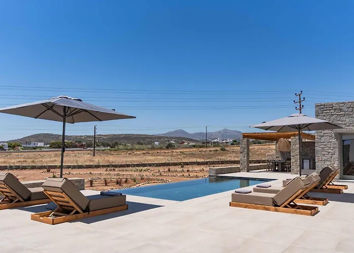 Vila Phoenix With Private Pool & Sea Views Near Naousa