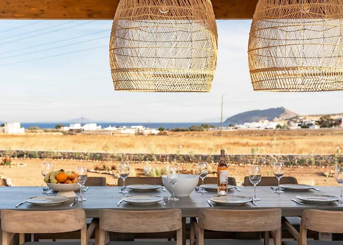 Phoenix With Private Pool & Sea Views Near Naousa Vila