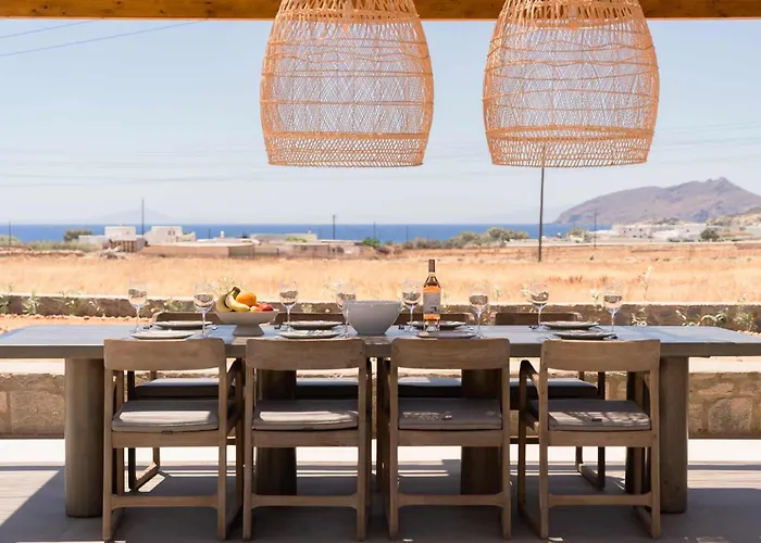 Vila Phoenix With Private Pool & Sea Views Near Naousa *